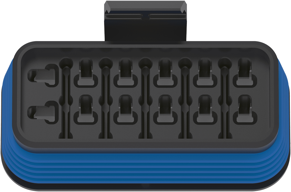 FRH-A12Rotated-HousingWithSeal-BlueSeal-Top-15DegTilt