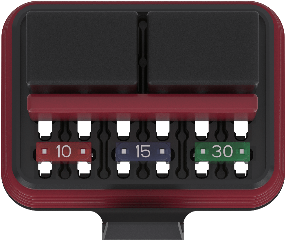 FRH-A24-PopulatedHousingandSealWithBusbar_Top-5DegTilt