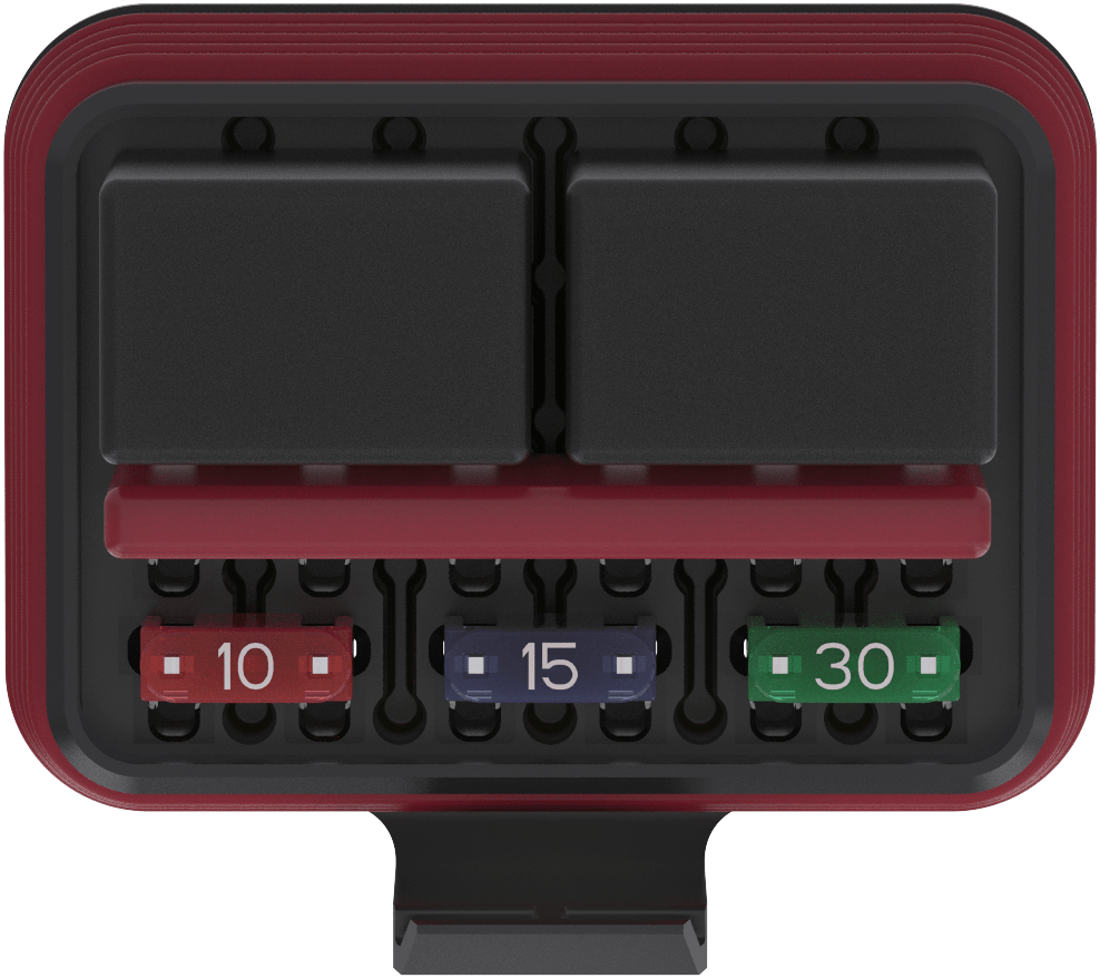 FRH-A24-PopulatedHousingandSealWithBusbar_Top-Neg5DegTilt